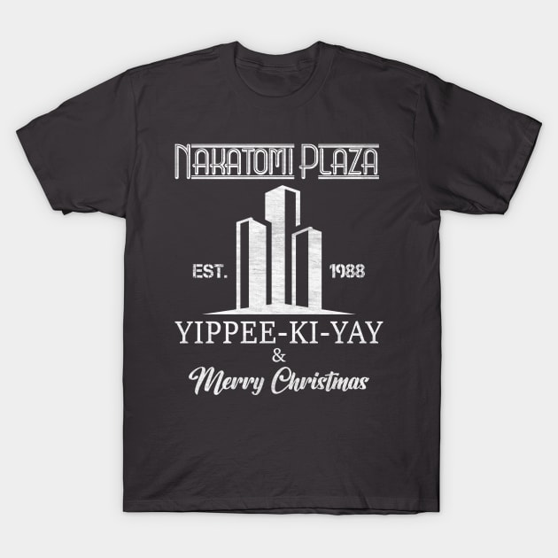 Nakatomi Plaza-Est 1988-Yippee Ki Yay & Merry Christmas T-Shirt by Blended Designs